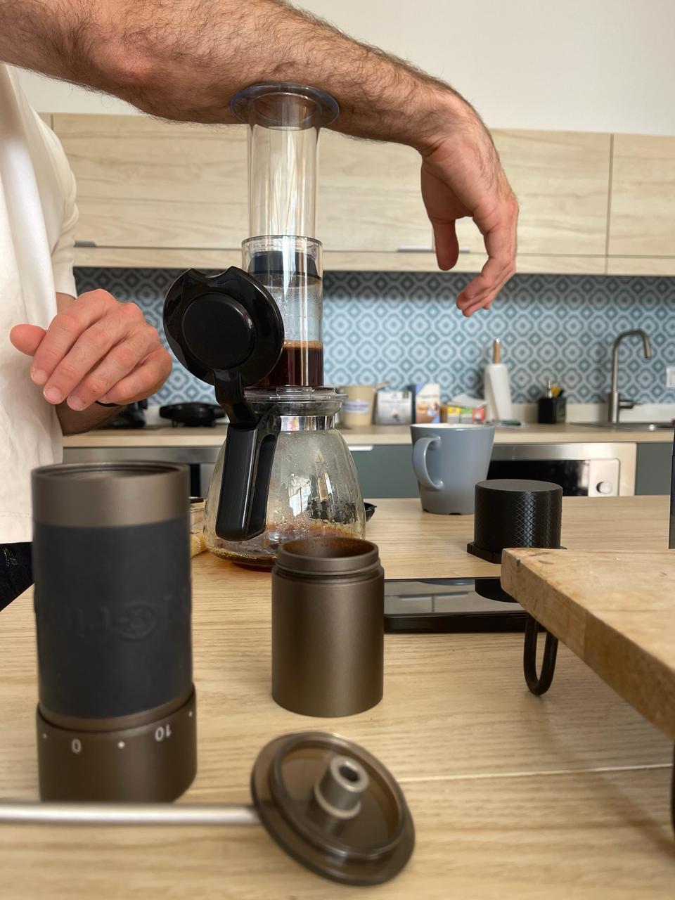 Pressing the Aeropress