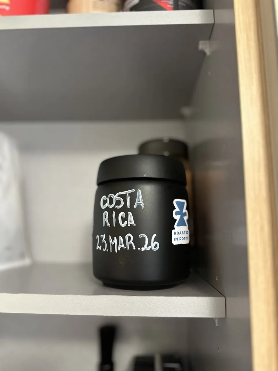 Container de grãos — Costa Rica, torrado no Porto